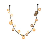 Chandelier TEKLED Black Chandelier 68126-B Colorful Glass 19xG9(TEKLED)-159-18290--159-18290