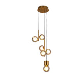 Chandelier TEKLED Bronze Chandelier 66804A Smoke Glass 6xG9(TEKLED)-159-18280--159-18280