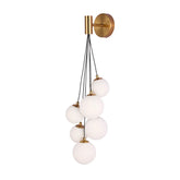 Wall Light TEKLED Bronze Wall Light 39307 Milky Glass 6xG9(TEKLED)-151-20054--151-20054