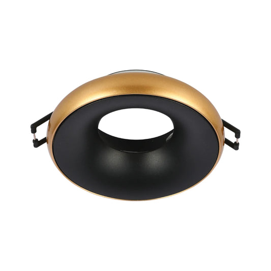 Main image of Die-Cast Aluminium Fixed GU10 Downlight with Color-Accented Bezel 143-04037