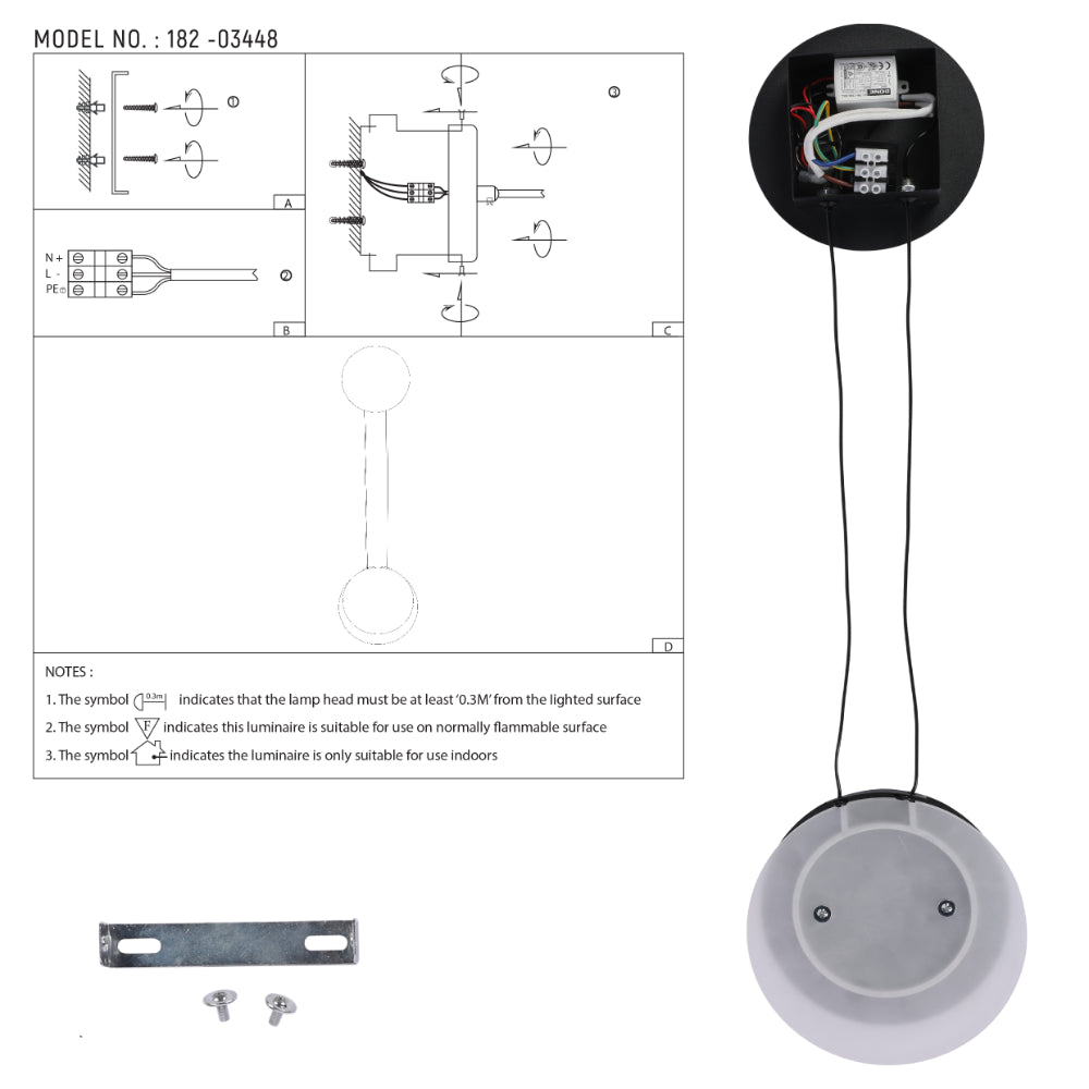 Современный нордический настенный светильник в черном цвете, идеален для спальни или гостиной в минималистском стиле.