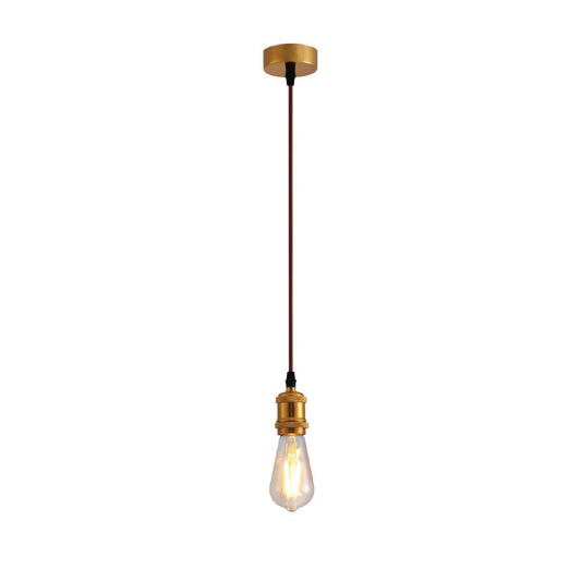 Main image of Vintage Industrial Retro Basic Pendant Ceiling Light E27 Antique Red Bronze Gold Nickel | TEKLED 150-19012