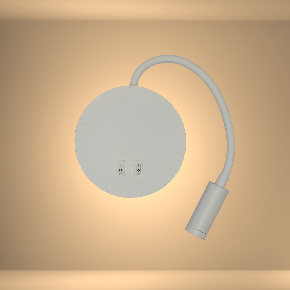 Настенное светодиодное освещение с гусиной шеей, идеальное для спальни в современном стиле.