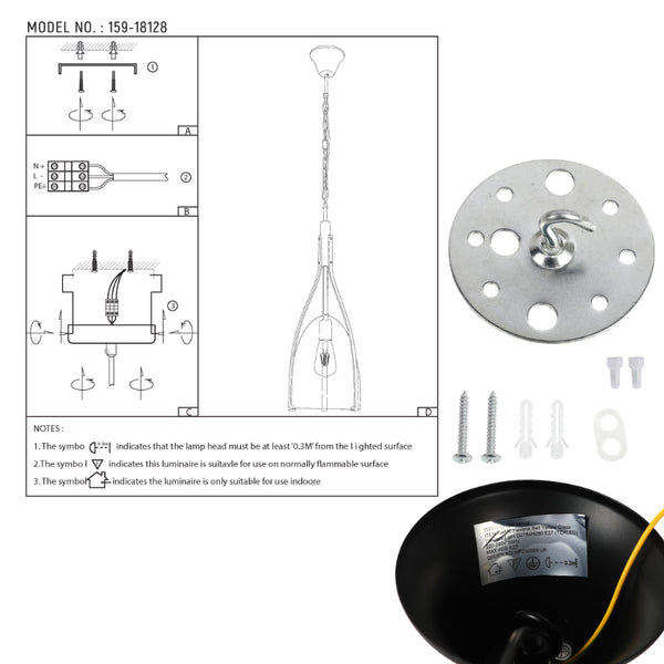 Главное изображение стеклянного подвесного светильника "Гавана" в современном интерьере, идеально подходит для столовой.