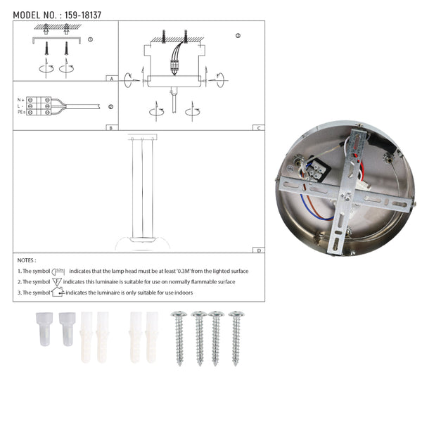 Современный минималистичный подвесной светильник Clifton из стекла с хромированной отделкой, идеально подходит для стильных гостиных.