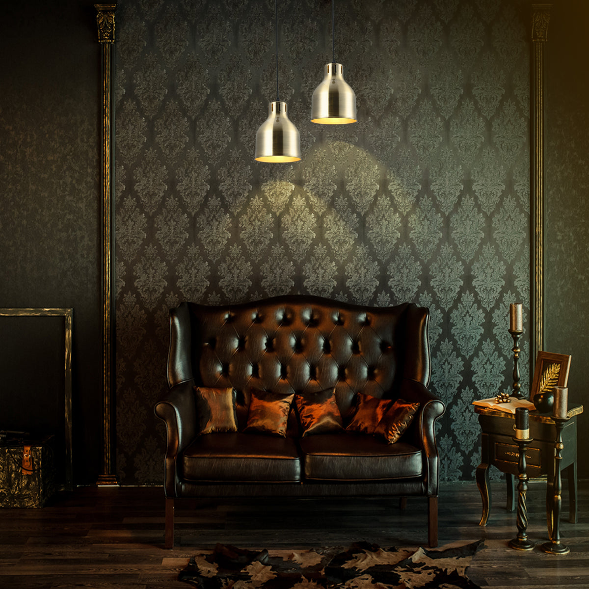 Современная подвеска с куполообразной крышкой, идеально подходит для столовой в минималистичном стиле.