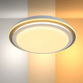 LED Flush Ceiling Light TEKLED Step LED Flush Ceiling Light Blue D400 6000K/4000K/3000K 27Wx2(TEKLED)--165-16003
