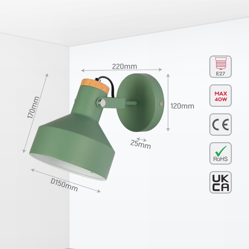 Настенное светильник из дерева в скандинавском стиле, идеально подходит для гостиной или спальни.