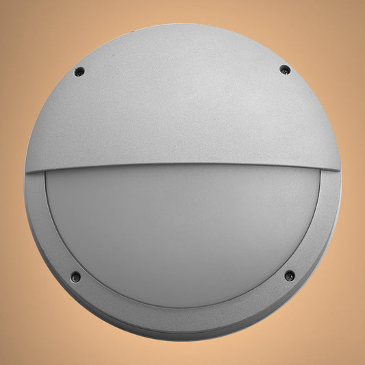 Круглый настенный светильник из алюминия мощностью 20 Вт, идеален для ванной комнаты в современном стиле, защищен от влаги.