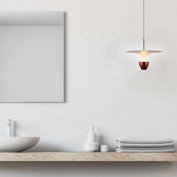 Подвесной светильник с регулируемой яркостью, идеален для современных интерьеров, подходит для гостиной или кабинета.