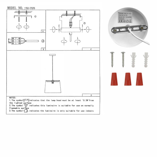 Техническое руководство по висящему светильнику с металлическим цветочным дизайном для установки и размеров.