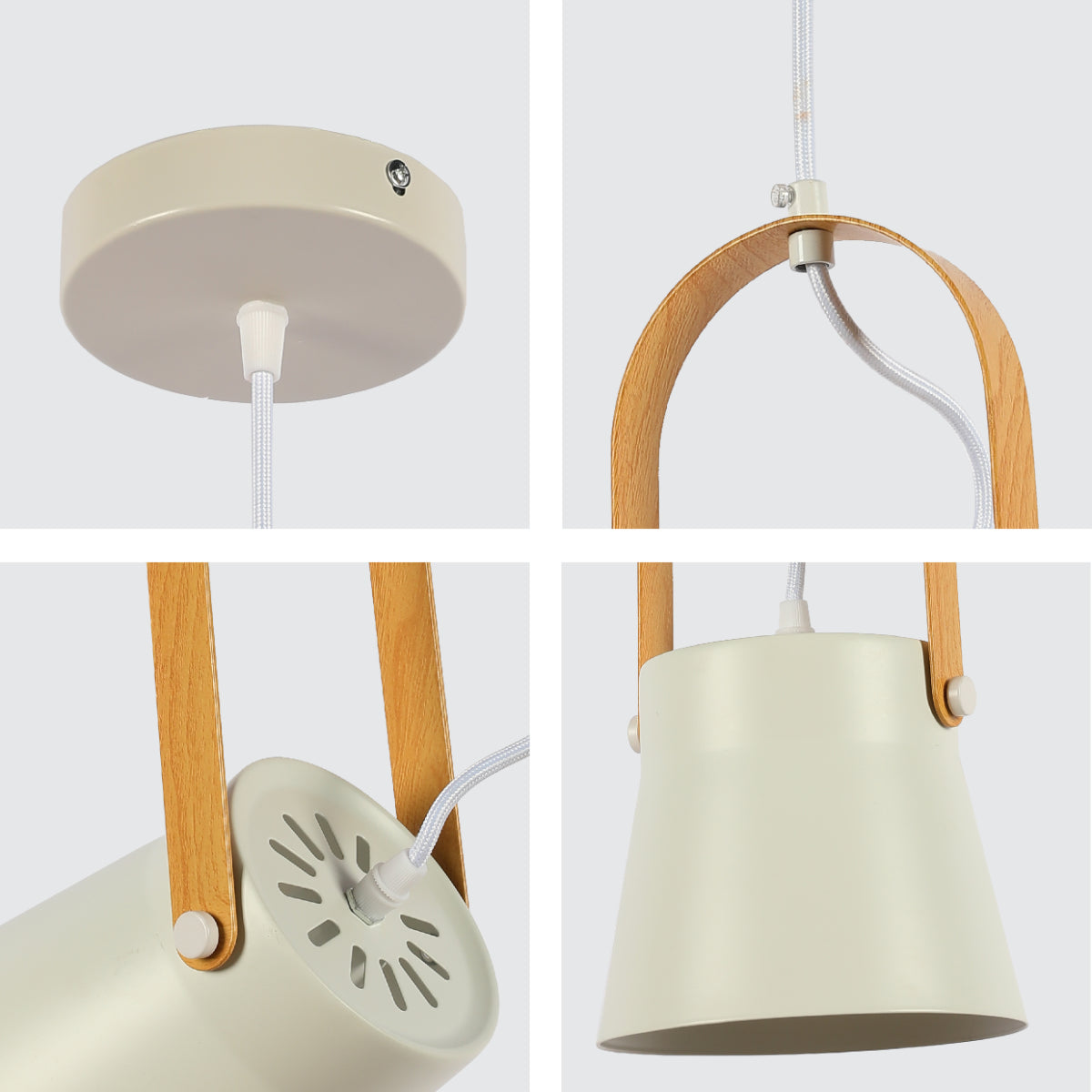 Крупный план подвесного светильника Narvik в нордическом стиле, идеально подходящего для освещения современных интерьеров.