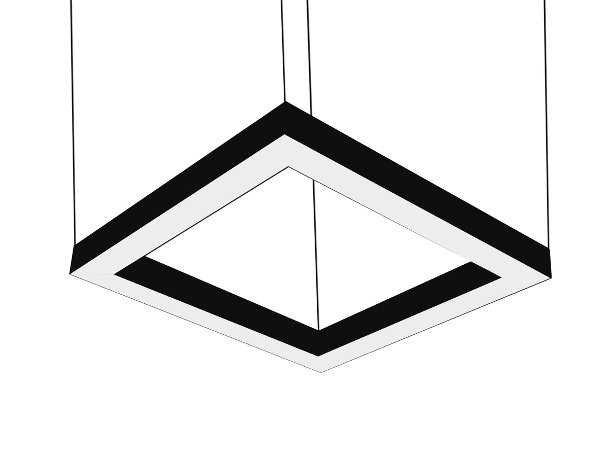 Светильник алюминиевый 36W/m W50/24V, H50мм S/U, подвесной, шестигранный (6х250) 12