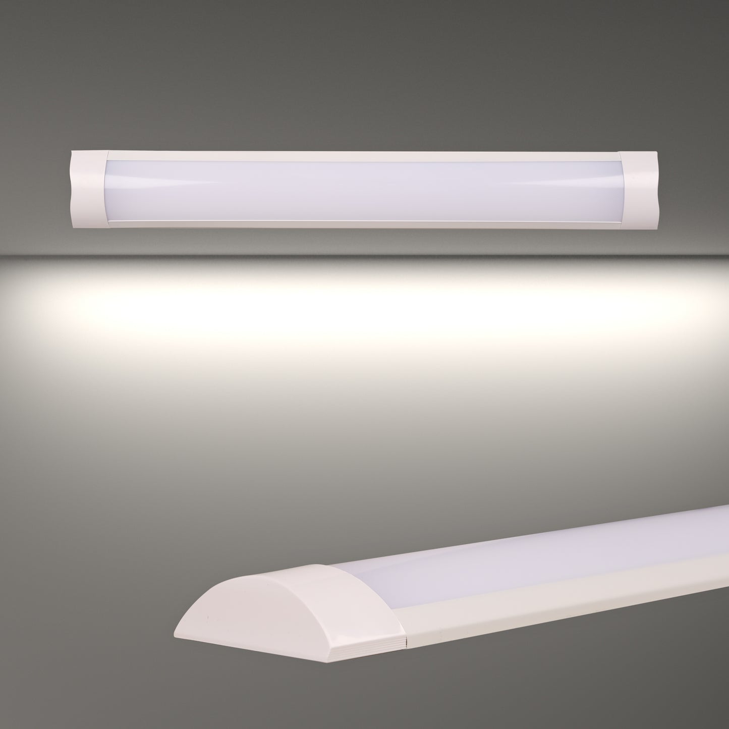 Линейный накладной светильник LED FLD-202 и FLD-402 6000К