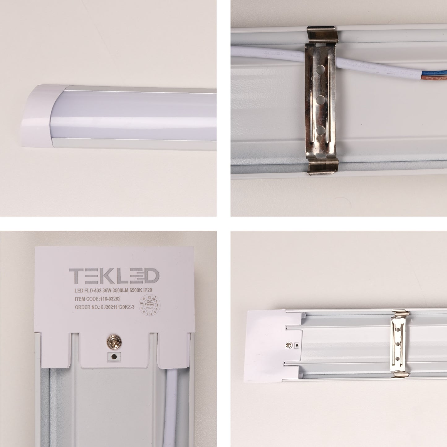 Линейный накладной светильник LED FLD-202 и FLD-402 6000К