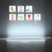 36 Вт 4 фут жарықдиодты қабырға аспасы IP20 120 см