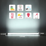 36 Вт 4 фут жарықдиодты қабырға аспасы IP20 120 см