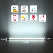 36 Вт 4 фут жарықдиодты қабырға аспасы IP20 120 см