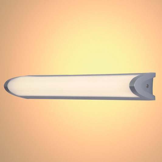 Современное зеркало с LED подсветкой для макияжа в хроме