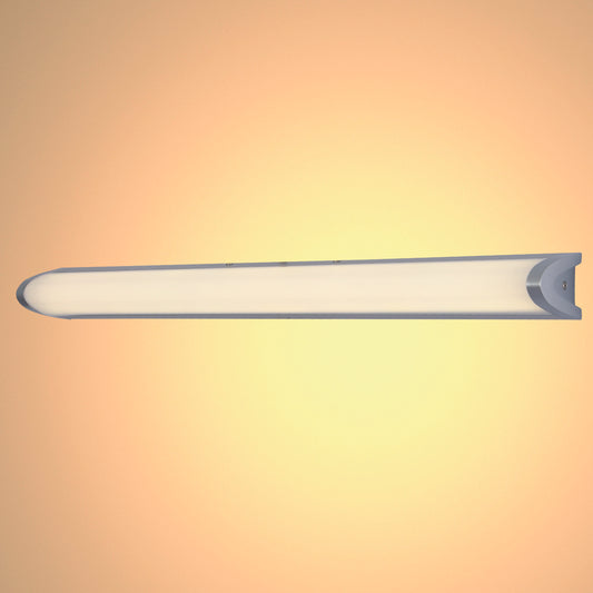 Современное зеркало с LED подсветкой для макияжа в хроме