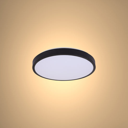 Круглые светодиодные потолочные светильники с чёрной рамкой BELLA-Frame