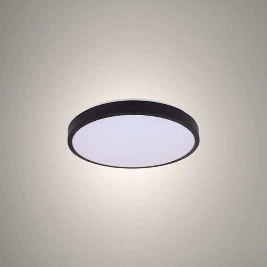 Круглые светодиодные потолочные светильники с чёрной рамкой BELLA-Frame