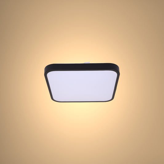 Квадратные светодиодные потолочные светильники с чёрной рамкой RIO-Frame