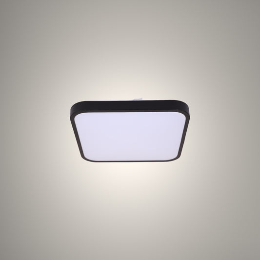 Квадратные светодиодные потолочные светильники с чёрной рамкой RIO-Frame