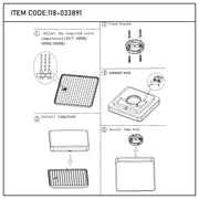 NIKA IP44 төртбұрышты жарықдиодты төбе шамы