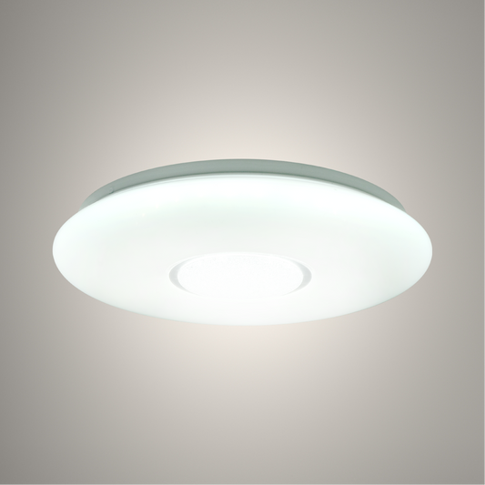 Круглый светодиодный потолочный светильник ATHENA с эффектом звёздного неба