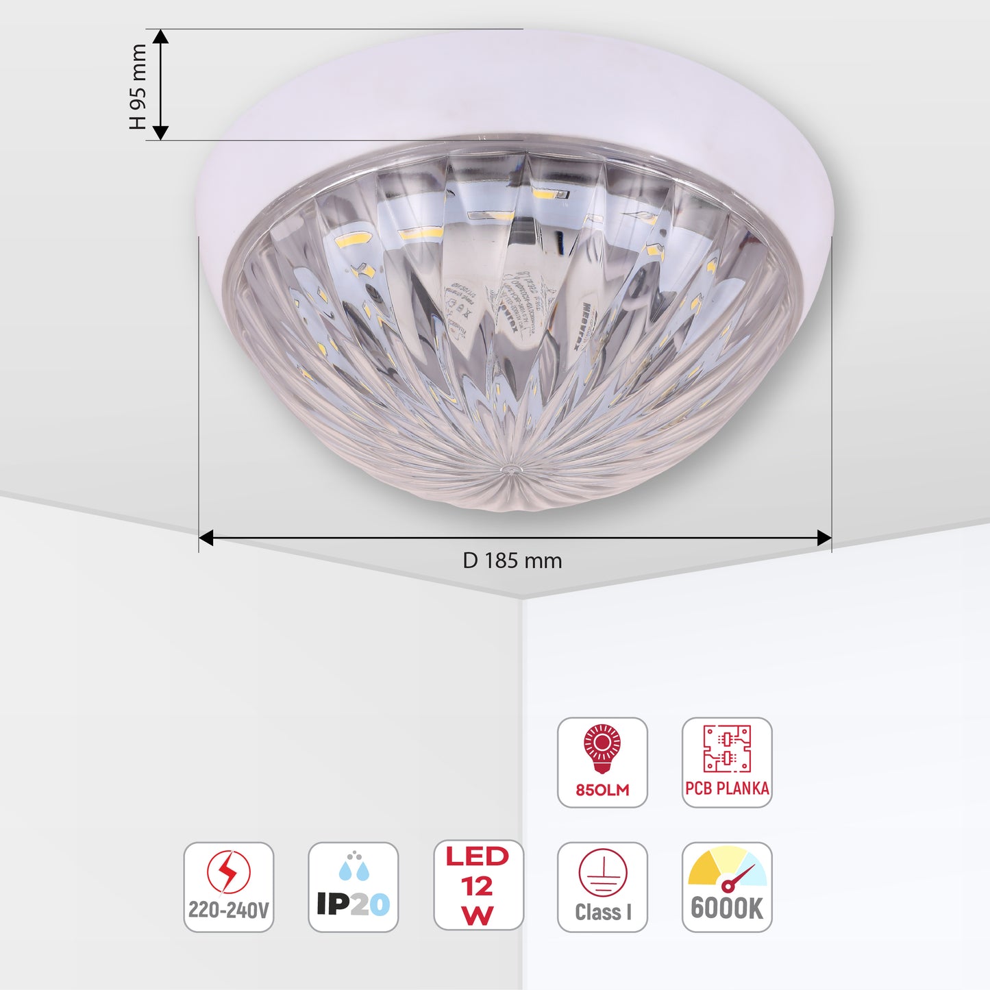 Потолочный светильник KAMELYA TINY LED, 12Вт 