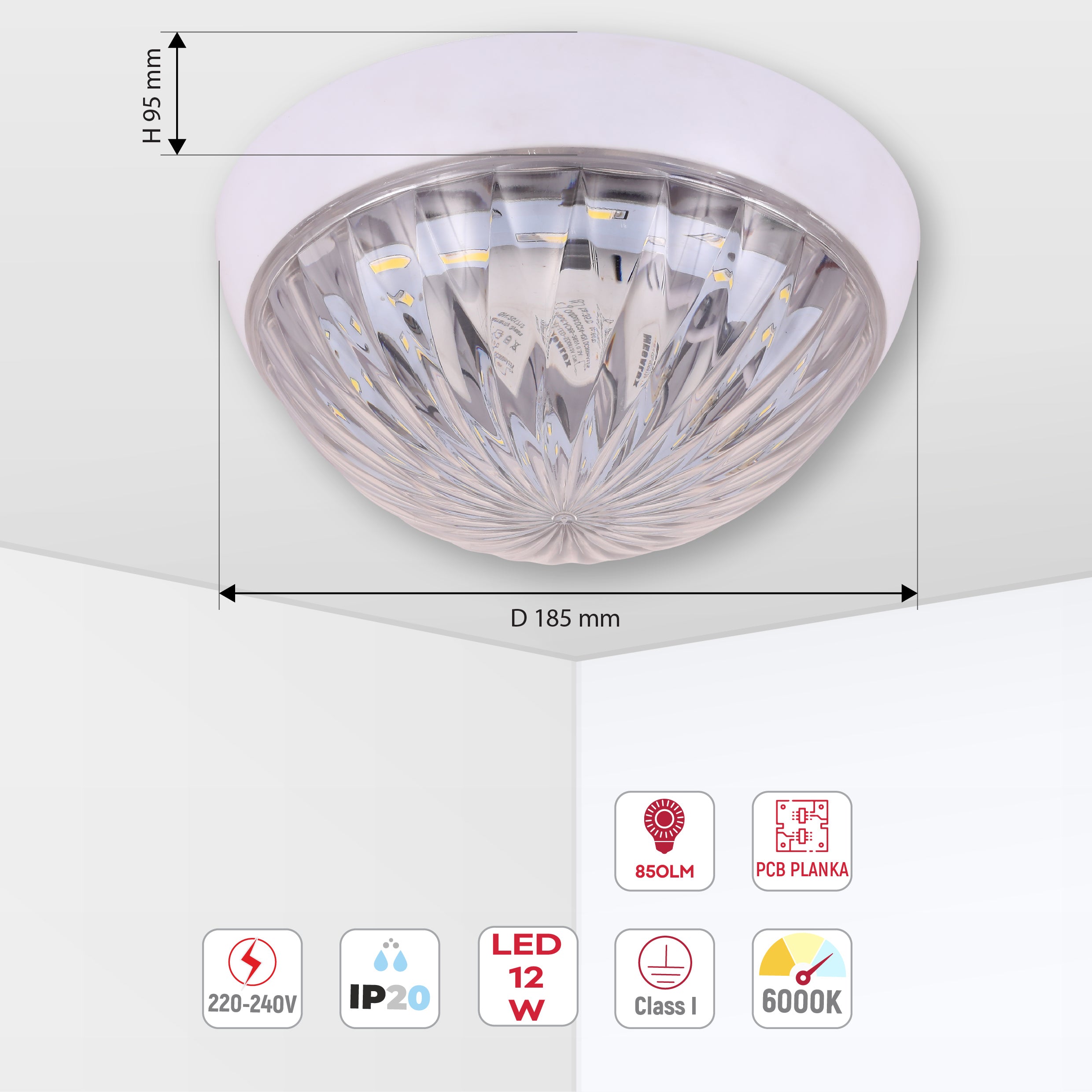 Потолочный светильник KAMELYA TINY LED, 12Вт
