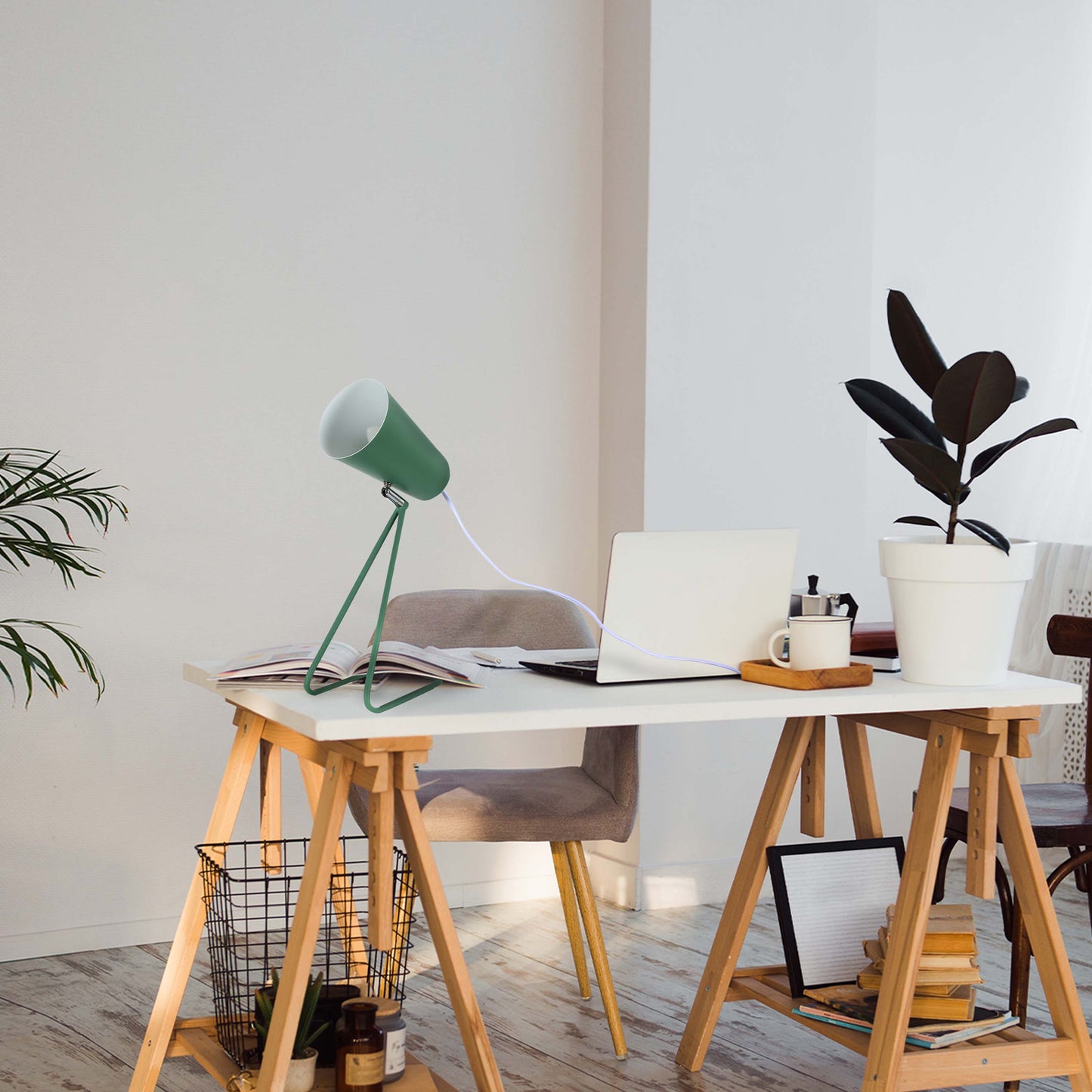 C-Clamp E27 жылжымалы қондырғысы бар Atlas Architect үстел шамы