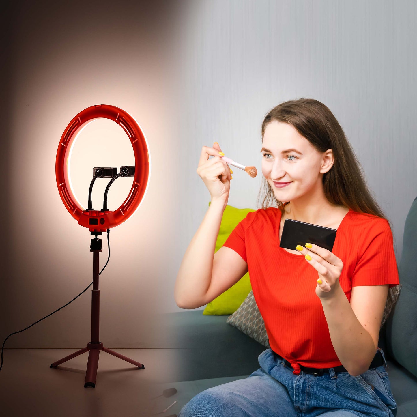 CCT басқаруымен талғампаз портативті жарықдиодты баған