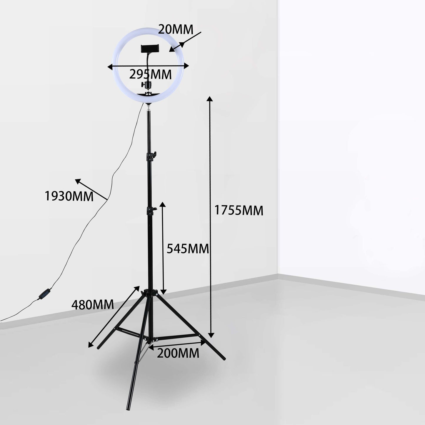 CCT басқаруымен талғампаз портативті жарықдиодты баған
