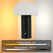 Современная LED-лампа в минималистичном дизайне в форме гриба