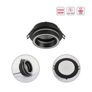 Low UGR Fixed Recessed FR505 GX53 Downlighter Square