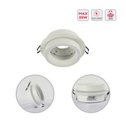 Low UGR Fixed Recessed FR505 GX53 Downlighter Square