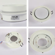 Low UGR Fixed Recessed FR505 GX53 Downlighter Square