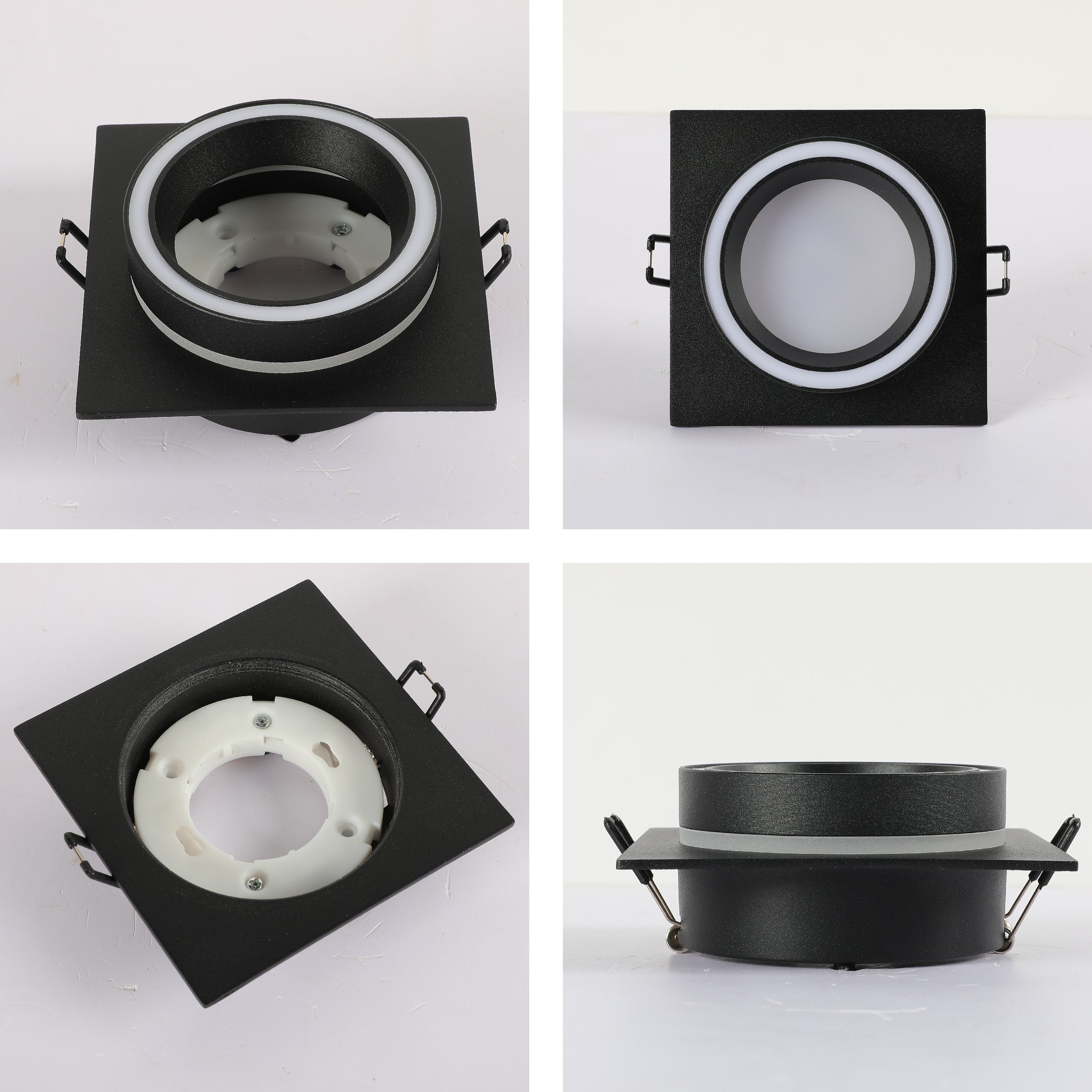 Low UGR Fixed Recessed FR505 GX53 Downlighter Square