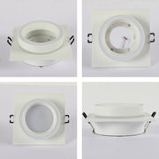 Low UGR Fixed Recessed FR505 GX53 Downlighter Square