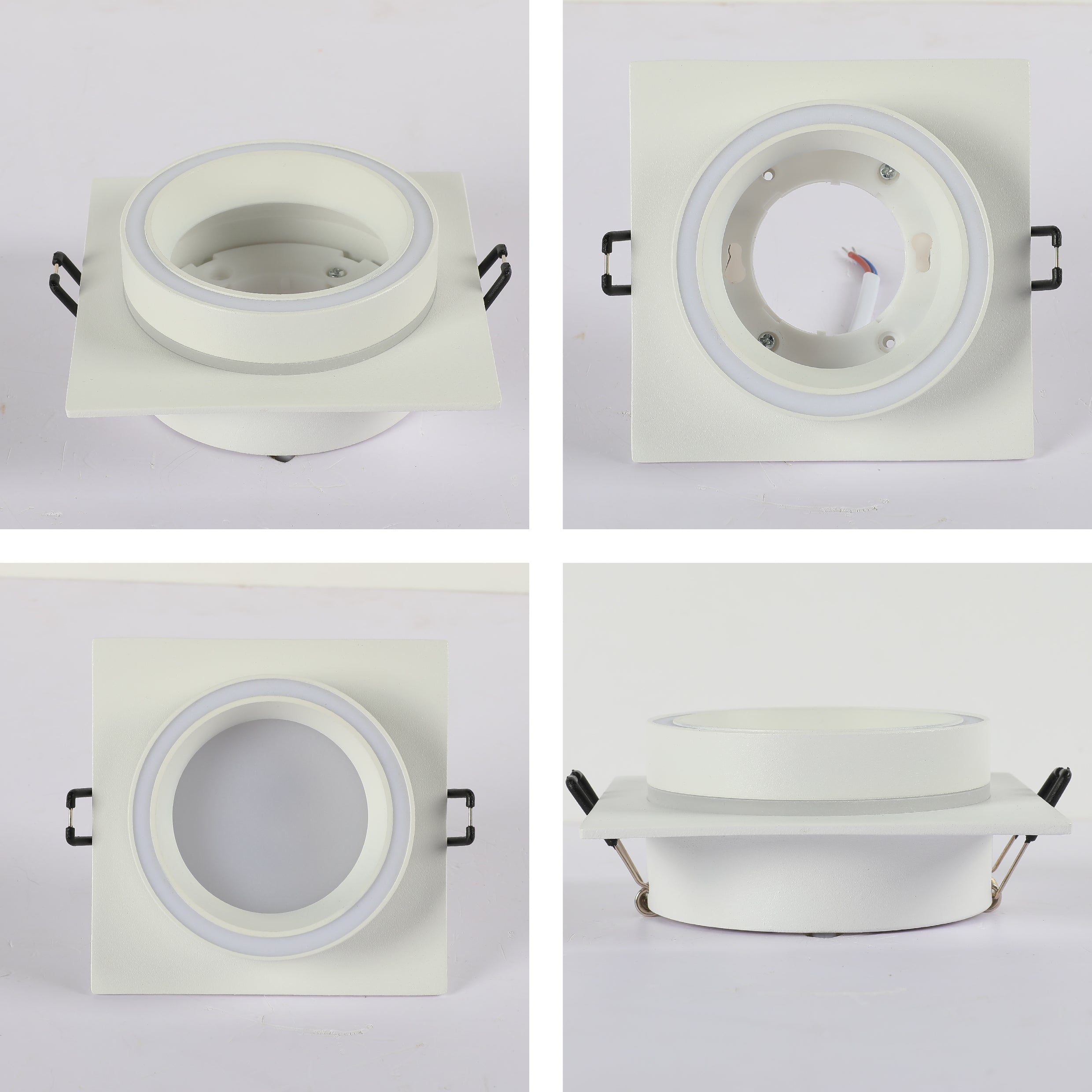 Low UGR Fixed Recessed FR505 GX53 Downlighter Square