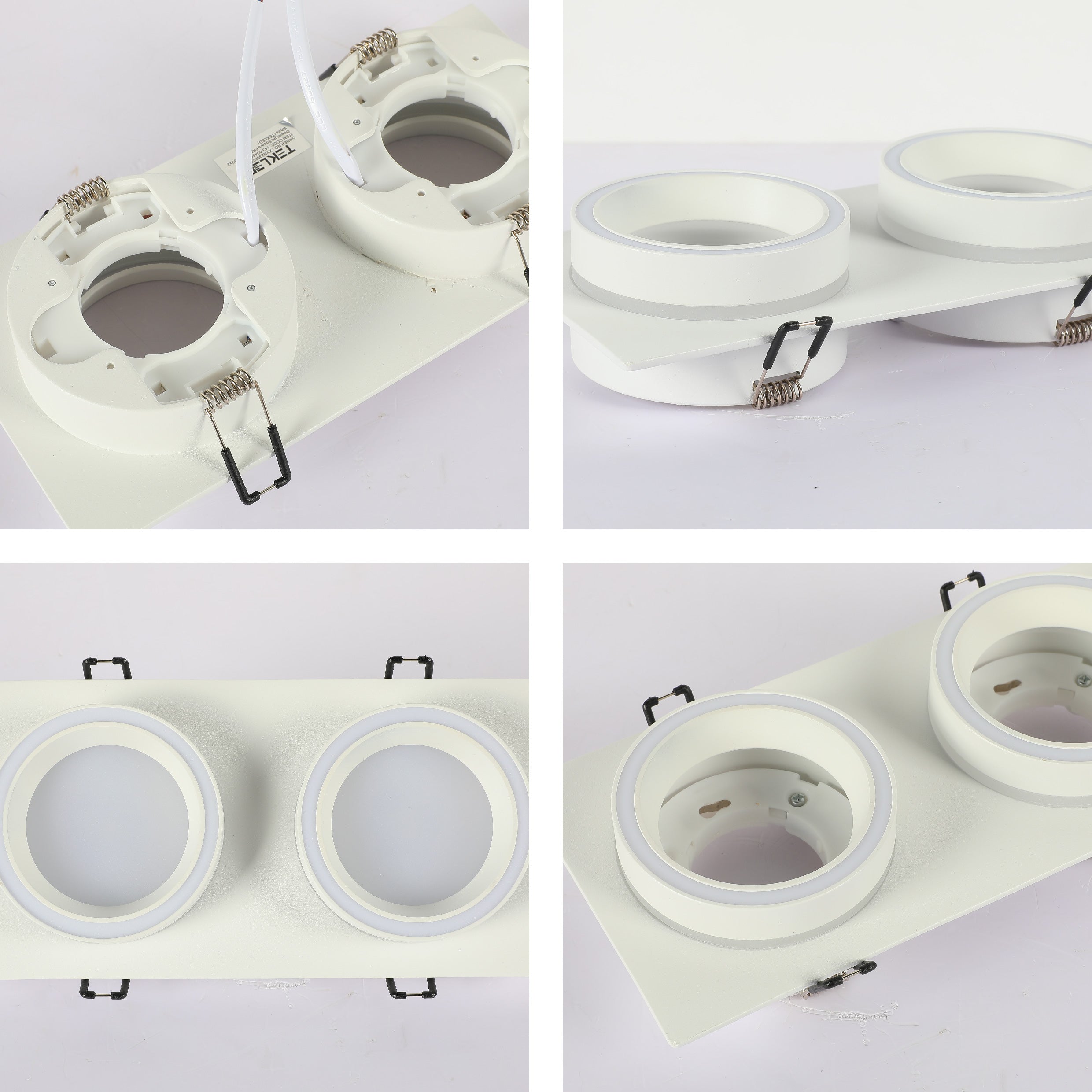 Low UGR Fixed Recessed FR505 GX53 Downlighter Square
