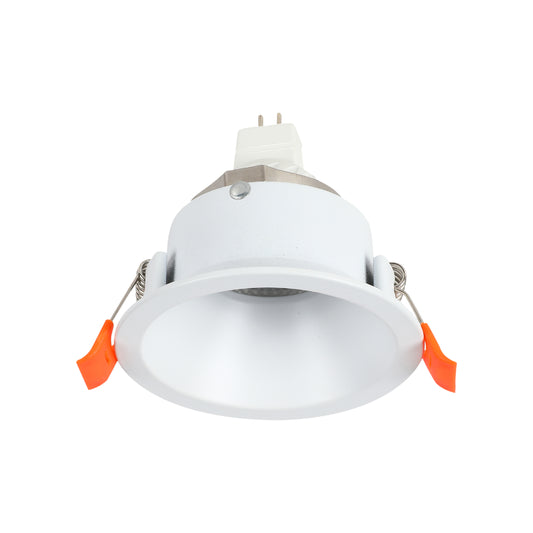 Встраиваемый алюминиевый светильник с фиксированным корпусом, круглый, с цоколем GU5.3, IP20, с пониженным коэффициентом ослепления (UGR)