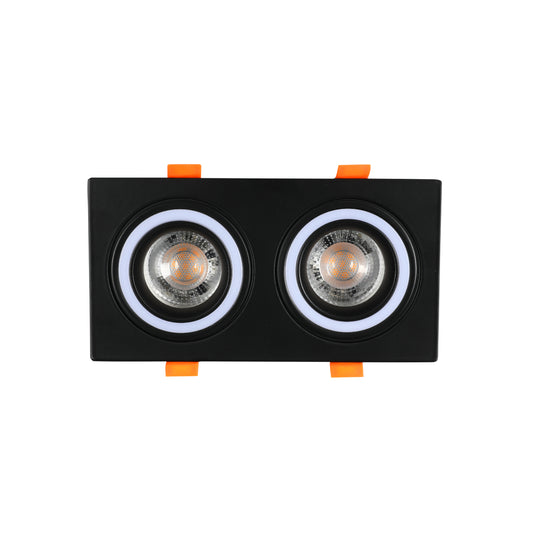 Встраиваемый потолочный светильник с цоколем GU5.3, фиксированный, с низким уровнем слепящего действия (Low UGR), 1/2/3 лампы на выбор.