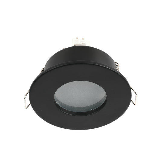 Встраиваемый алюминиевый светильник с фиксированным корпусом, круглый, с цоколем GU5.3, IP20