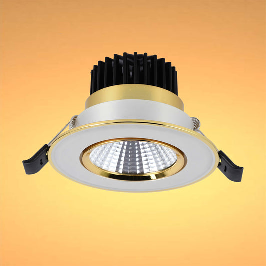 Встраиваемый светодиодный светильник с декоративным кольцом