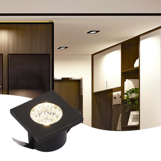 Встраиваемый светодиодный светильник M101BL COB, квадратный