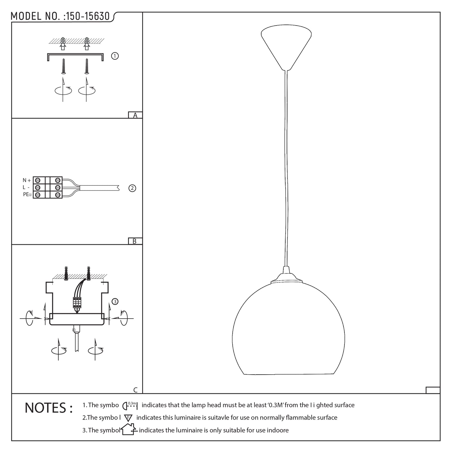 Подвесной Светильник-Шар