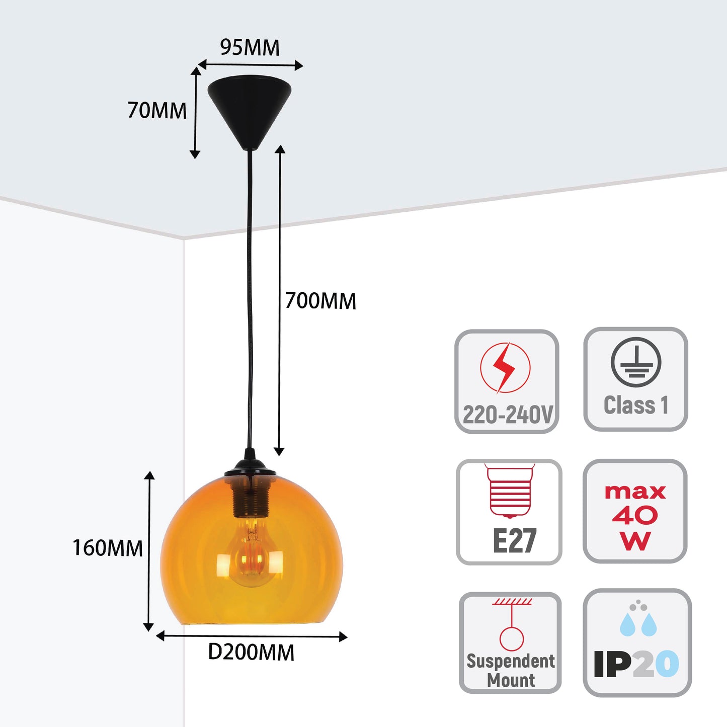 Подвесной Светильник-Шар